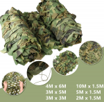 Camo v&otilde;rk jahi kamuflaaživ&otilde;rk 10Mx1,5M 4Mx6M metsaarmee treeningp&auml;ikesevarju v&otilde;rkv&otilde;rgud matkamiseks s&otilde;jalise p&auml;ikesevarju jaoks 2M x 1.5M