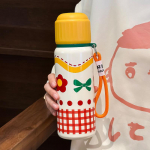 &Uuml;li&otilde;pilase termostass J&otilde;ulud K&otilde;rge v&auml;limusega tass Roostevaba teras T&uuml;drukutele Kaasaskantav Kompaktne Kahekordse joogiklaas koos k&otilde;rrega 500ml