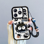 KEYSION L&ouml;&ouml;gikindel &uuml;mbris Realme C63 C61-le koos kaelapaelaga Pehme silikoonist armas 3D koomiksinukuga telefoni&uuml;mbris OPPO Reamle C55 C53 C51-le for Realme C61