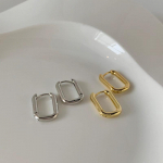 2023. aasta prantsuse U-kujulised geomeetrilised ringiga k&otilde;rvar&otilde;ngad: Moodne ovaalne disain naistele kuld