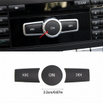 3 tk auto helitugevuse sissel&uuml;litamise nupud kaanekleebised trimmi sobivad Mercedes Benz ABC ML CLS klassi GLA200 ML GLK300 E260 autotarvikutele 2.2cm
