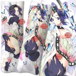 Anime Demon Slayer Kochou Shinobu figuur v&otilde;rdse keha kallistatav kehapadi padjap&uuml;&uuml;r kahepoolne 3D-tr&uuml;kk DIY kahem&otilde;&otilde;tmeline seksikas kingitus 50x150cm pillowcase