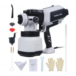 V&auml;rvipihusti 1200ML 650W Elektriline V&auml;rvipihusti LED-valgustiga 3 Vahetatavat Otsikut (1.0mm, EU PLUG must