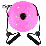 Waist Twist Disc Board koos pingutusn&ouml;&ouml;riga magnetilise jalamassaažijaga Waist Sculptor Twister k&otilde;hulihaseid tugevdav keha vormiv keerdketas sinine