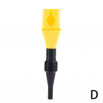 1 tk Paindlik mootori tankimislehter autode mootorrataste veoautode jaoks &Otilde;li bensiini t&auml;itmise pikendustoru vooliku lehtrid &auml;ravoolutoru A9V9 kollane