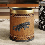10 L &uuml;mmargune pr&uuml;gikast kodu elutoa kapi hotelli jaoks Leopard Gold brown