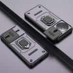 POCO F7 Ultra jaoks libistatava kaamera objektiivi kaitsev r&otilde;ngashoidikuga kate POCO F7 Pro X7pro C75 F7ultra jaoks p&otilde;rutuskindel soomuse tugijalgadega &uuml;mbris For POCO F7 Ultra must