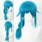 Kvaliteetne Arcane Jinx Cosplay Parukas L&uuml;hike Sinine Punutud Kuumuskindel S&uuml;nteetiline Juus Anime Jinx Nooruslikud Parukad + Parukav&otilde;rk One Size