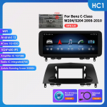 Ossuret 10.25 Carplay Android 13 Autoraadio Bluetooth Mercedes Benz W204/S204 C-klassile NTG 4.0 4.5 2008-2014 auto nutikad s&uuml;steemid multimeedia HC1 1G 32G AI