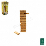 Puidust p&otilde;rgutorni m&auml;ng Reisiformaat 12 cm Virnastatav osavusm&auml;ng 36 klotsi - Alates 3. eluaastast