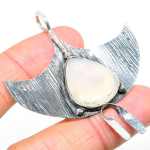 Rainbow Moonstone Handmade 925 Sterling Silver Gift Pendant 2.56 t5u34