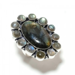 Labradorite Handmade 925 Sterling Silver Jewelry Ring Size 8 u7k12