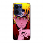 Coque de t&eacute;l&eacute;phone - Maniacase - Oppo Reno 13 5G - Silicone - Noir - Naruto main crois&eacute;e