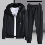 Meeste Spordir&otilde;ivaste Komplekt Spordidressid Kaheosalised Komplektid Homme Riided Kapuutsid+p&uuml;ksid &Uuml;likond Meeste T&auml;navar&otilde;ivad Hoodie jakid Suures suuruses 6XL must