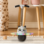 Laste Pogo pall p&otilde;rkav l&otilde;bu treeningseade pumbaga h&uuml;ppem&auml;nguasi t&auml;iustatud tasakaaluks valge