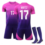 2425England Away Jerseys Spordimeeskonna vormrikomplekt Jalgpalli Treening&uuml;likonna komplekt S