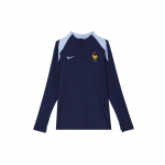 Nike FFF Logo Tikitud Retro S&auml;rk Kitsa L&otilde;ikega Niiskust Imiuv K&uuml;lm Pikkade Varrukatega Jalgpallis&auml;rk Meeste s&auml;rgid Kobalt-Sinine FJ2993-498 XL
