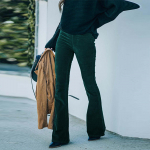 Naiste &uuml;hev&auml;rvilised Slim Fit mikro laienevad p&uuml;ksid elastne v&ouml;&ouml;koht vabaaja p&uuml;ksid, velvetist XXXL veini