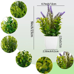 Kunstlik taim Puu aknalaud Kontori laud Lauakaunistus Plastist aed V&otilde;lts taimed pottides Kodukaunistus Potikaunistused