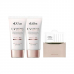 d'Alba Waterfull Tone-Up Sun Cream SPF50+ PA++++ 50ml x2 + Vegan Gel Cleanser 15ml | Korean Brightening Sunscreen Set set( 50ml x2 +15ml)