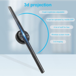 110V / 220V 3D holograafilised projektorid LED ventilaator holograafiline tugi APP IOS/Android reklaamimasin kujutise hologrammpleier
