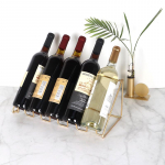 Creative Iron Wire Multi-Bottle Desktop Wine Rack 4 bottles
