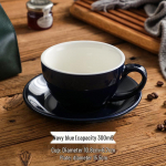 300ml Suur Keraamiline Cappuccino & Latte Kohvitassikomplekt - Munalille Disain 300ml
