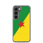 Coque T&eacute;l&eacute;phone &ndash; Samsung &ndash; Galaxy S23 Plus &ndash; Drapeau Guyane &ndash; Supp &ndash; Mitmev&auml;rviline