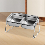 Elevated Cat Bowl Food Container Dish Feeder Easy to Clean Accessories with Stand Raised Water