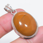 Natural Ocean Jasper Gemstone 925 Sterling Silver Jewelry Pendant 1.69 m7d29