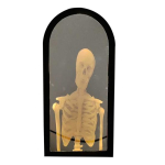 Halloweeni Kummituspeegel LED Kummituspeegel Hologrammiga Kolju jaoks Halloweeni Peo Tarvikud Sise-Magamistoa K&ouml;&ouml;gi Kaunistus 50cm A gray