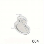 Ebakorrap&auml;rane kandik silikoonvormid DIY kips tsement k&auml;sitsi valmistatud ehtehoidja taldrik laua peal vaiguvaluvorm k&auml;sit&ouml;&ouml; random