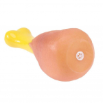 Kummist imiteeritud kanajalg koera n&auml;rimism&auml;nguasi kutsika heli kriuksuja lemmiklooma m&auml;nguasi lemmikloomatarbed kollane