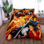 Anime O-Ones Pieces Voodipesukomplekt Jaapani Luffys Tekikate Padjap&uuml;&uuml;r Lastele Poistele Kingitus &Uuml;he Inimese Queen King Suurus 100x135cm-2pcs