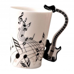 Keraamiline tass kohvikruus Instrument Kruus Creative Gift Black Guitar