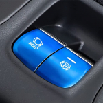 Fucaten k&auml;sipiduri nupu katte trim BRAKE HOLD alumiiniumkate &uuml;hilduv Toyota Corolla Cross 10 sinine