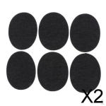 2x 6pcs Sew on Jeans Patches Clothes Repair Decorative