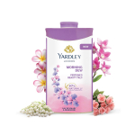 Yardley London Morning Dew Parf&uuml;meeritud Ilutalk 100g Pehme Siidine L&otilde;hnav Kehapuuder Pakk 1