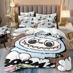 Armas bubu voodipesu 2/3-osaline magamistoakomplekt, Lastekingitus Teismelised t&auml;iskasvanud Mikrokiud kaheinimesevoodi Voodikate lukuga Toa sisustus 140X200cm 2pcs