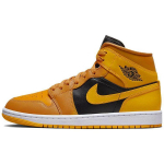 Air Jordan 1 Mid Chutney Naiste Tossud Kuldne Must Valge BQ6472-700 36
