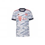 Adidas Treening Spordis&auml;rk L&uuml;hikeste Varrukatega Jalgpallis&auml;rk, F&auml;nniversioon, 2021-2022 Hooaeg, Bayern M&uuml;nchen V&otilde;&otilde;rsil Meeste S&auml;rgid Valge GM5315 S