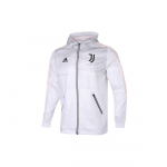 Adidas Juventus Jalgpall Spordiga Kapuutsiga Jakk Meeste &Uuml;ler&otilde;ivad Valge GQ2537 S
