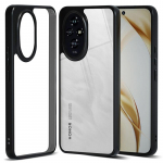 IBMRS For Honor 200 5G Case 2 in 1 Hybrid Hard PC Soft TPU Phone Cover Transparent Black