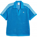adidas x Edison Chen Heegeldatud Polo S&auml;rk Sinine Unisex Streetwear JE9592 S