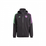 Adidas Fc Bayern Condivo 23 Vihmajakk V&auml;rviplokk Pikkade varrukatega jope Meeste jope Must IB1573 L