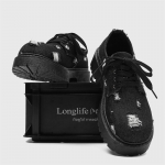 Moodsad meeste kingad teksasist suur ninaga saapad retro k&otilde;rge kvaliteediga madalad paksude tallaga meeste kingad v&auml;liruumide vaba aja meeste tossud zapatillas hombre 39 must