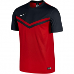 Nike Dri-Fit Mugav &Uuml;mmarguse Kaelusega Vabaaja L&uuml;hikeste Varrukatega T-s&auml;rk Meeste Topid Must Punane 608023-657 S