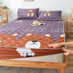 Tepitud voodimadratsi kate Paks voodi voodilina Nahas&otilde;bralik kattemadrats elastse ribaga voodikattega voodilina (Padjap&uuml;&uuml;r puudub) 90x200cm Only A Sheet