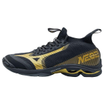Mizuno Wave Lightning Neo 2 Mugavad l&ouml;&ouml;gisummutavad libisemiskindlad vastupidavad madalad v&otilde;rkpallijalan&otilde;ud Meeste toss Must Kuld V1GA220241 37