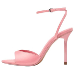 ZARA avatud varba elegantne satiinist k&otilde;rge kontsaga &uuml;he rihmaga sandaalid 10,5 cm Naiste sandaalid Roosa 3334610604 35